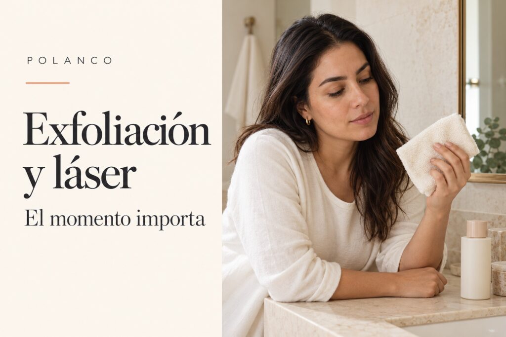 Imagen de portada de la guía: Exfoliación después de la depilación láser: cuándo retomarla