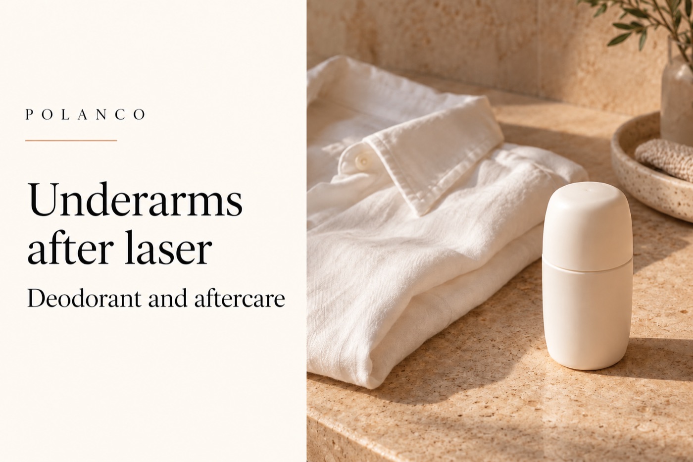 Deodorant after underarm laser hair removal: what to check · Illustrative cover