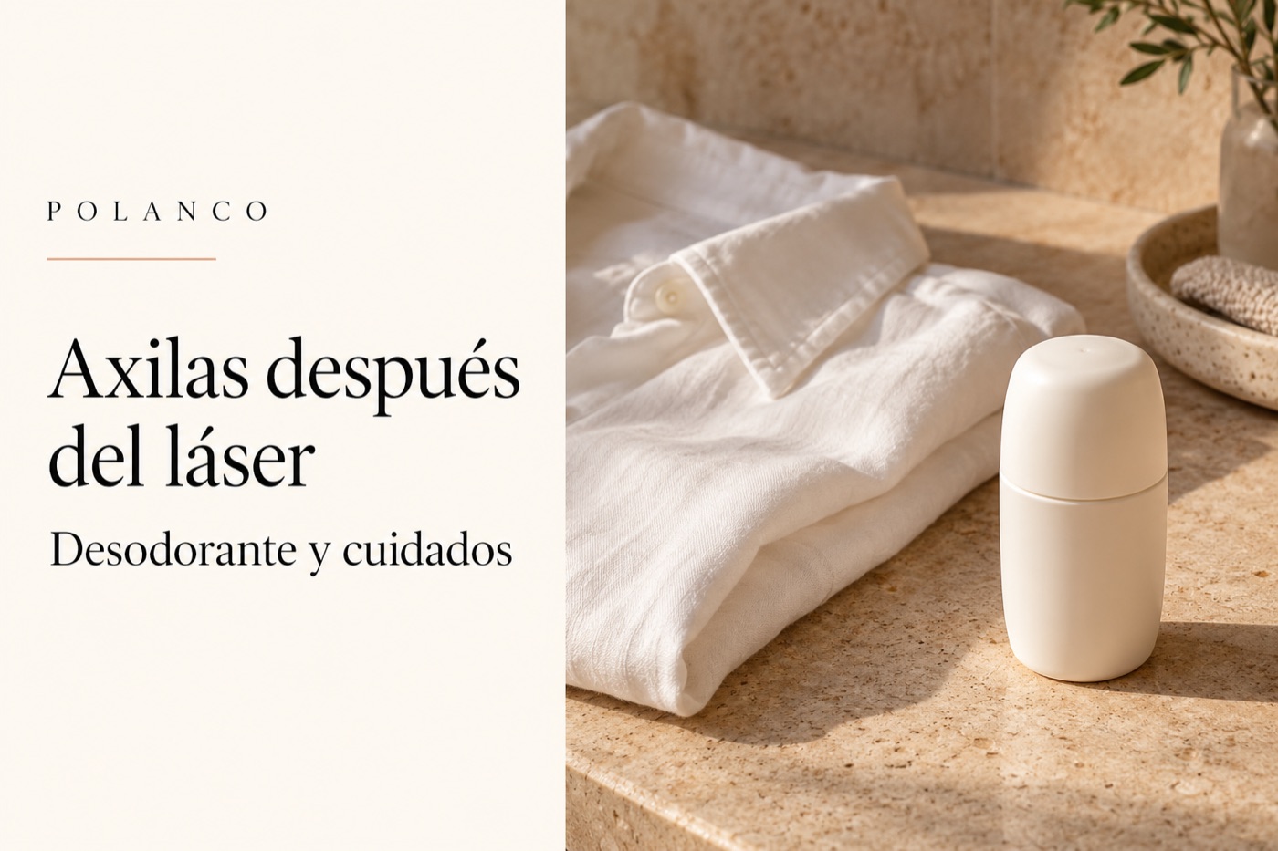 Desodorante después de la depilación láser de axilas: qué confirmar · Portada ilustrativa