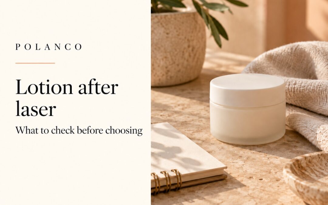 Lotion after laser hair removal: what to ask before choosing · Illustrative cover