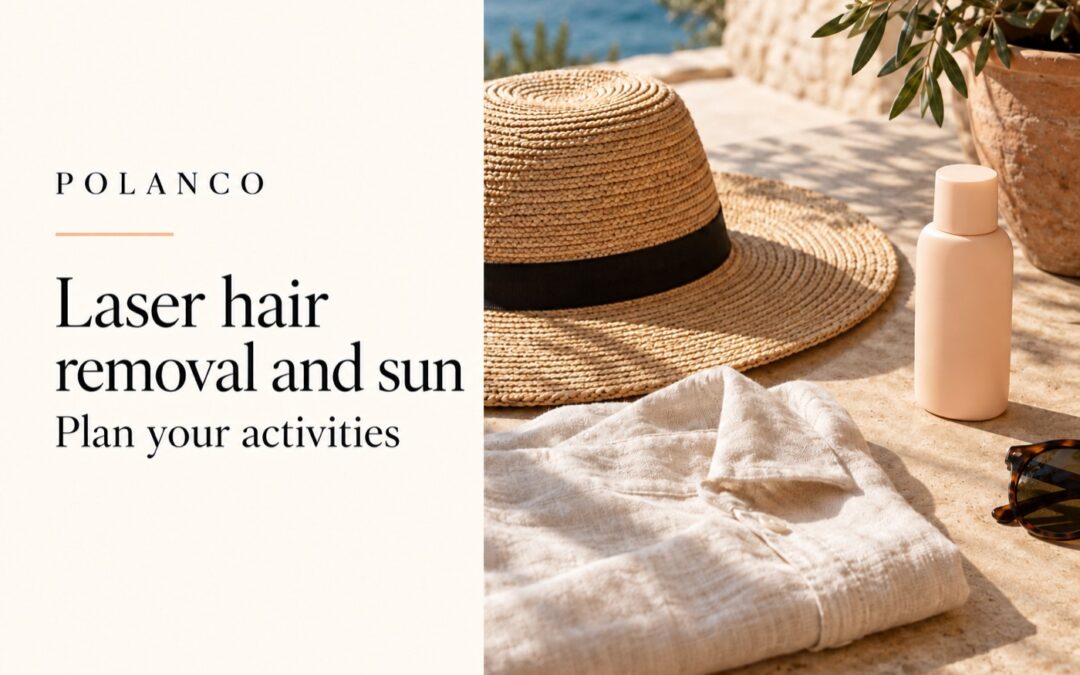 Laser hair removal and sun: planning summer and travel · Illustrative cover