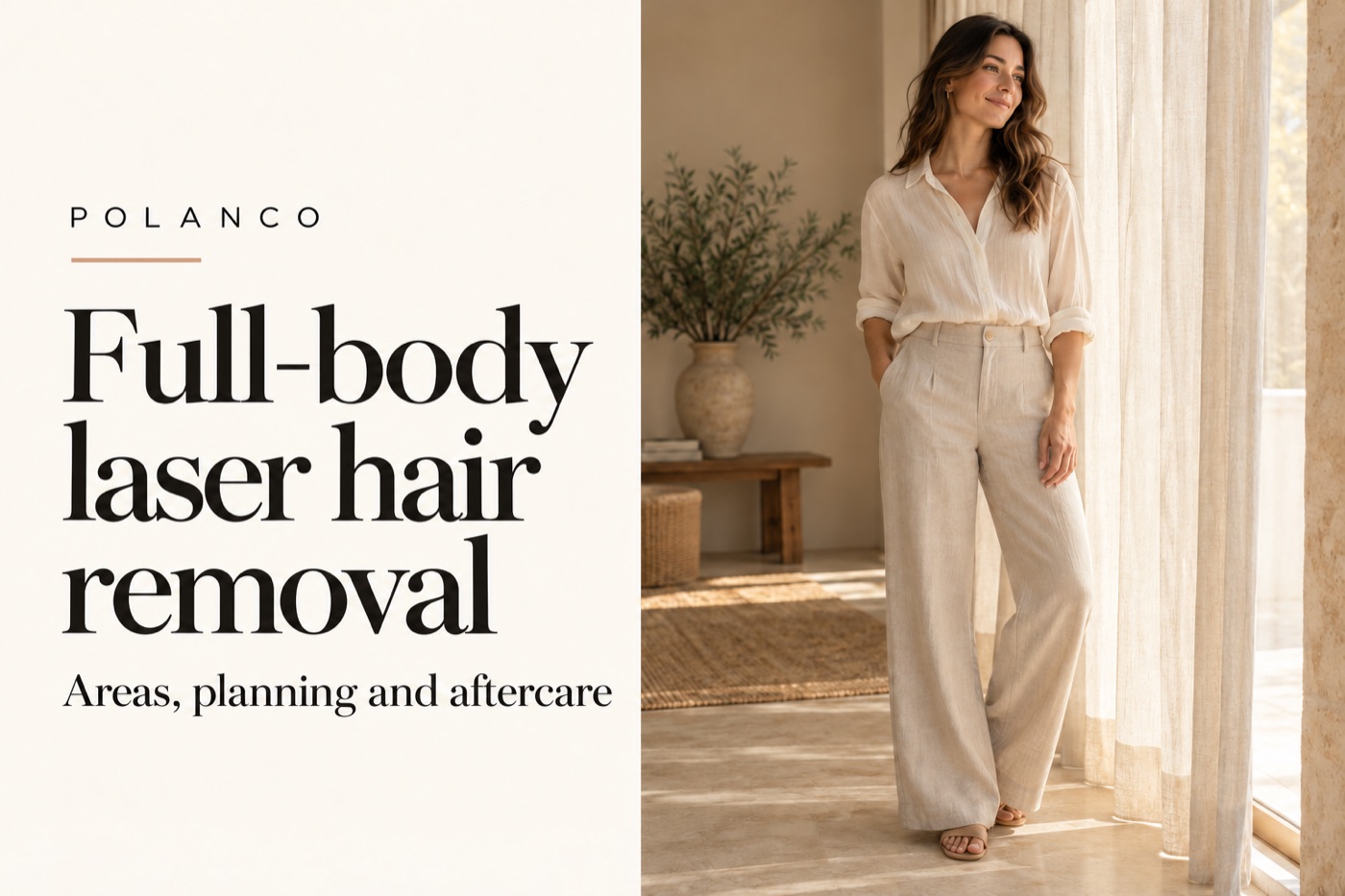 Full-body laser hair removal: areas, planning and aftercare · Illustrative cover